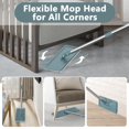 thumbnail image 3 of Aifacay Floor Mop and Bucket Set, Hands-Free Squeeze Flat Mop Bucket System 4 Reusable Microfiber Pads, 57.8'' Stainless Steel Long Handle Floor Cleaner Mops for Hardwoo, 3 of 6