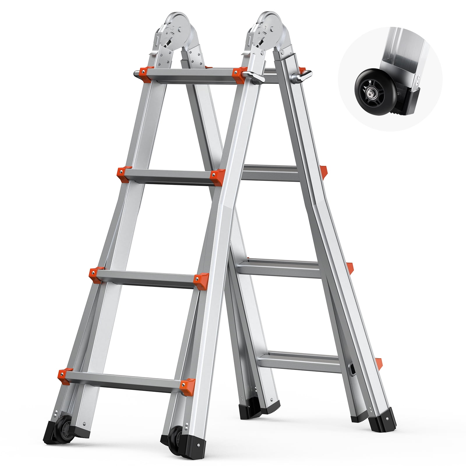VEVOR Telescoping Ladder A Frame 13 FT Extension Multi-Function