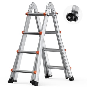 VEVOR Telescoping Ladder A Frame 13 FT Extension Multi-Function