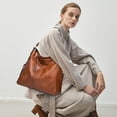 thumbnail image 2 of AWZXDE Designer Bags for Women Large Bucket Purse Stylish Leather Handbag, 2 of 5