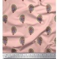 thumbnail image 1 of Soimoi Cotton Voile Fabric Paisley Block Decor Fabric Printed Yard 42 Inch Wide, 1 of 3