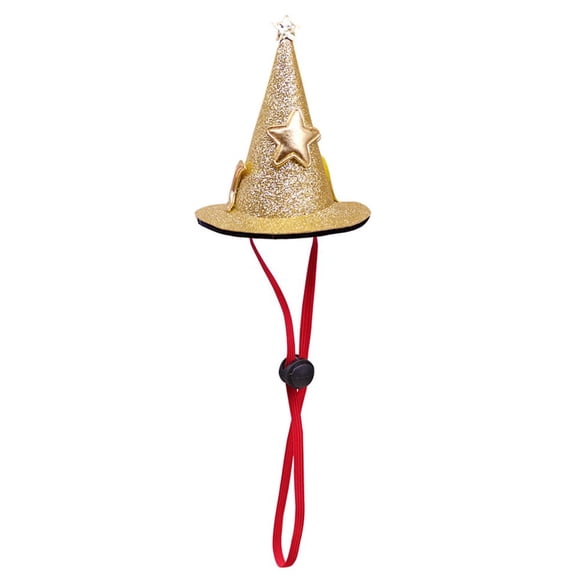 Pet Hat Creative Shape Adjustable Breathable Allergy Free Easy-wearing Enhance Atmosphere Cloth Pumpkin Wizard Pet Hat Costume Photography Prop Pet Supplies