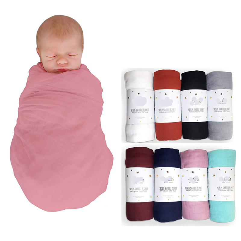 Jinsinto Adorable Baby Wrap Infant Creative Photography Props Baby Wrap Cloth pink
