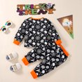 thumbnail image 4 of Enfants Bébé Filles Garçons Halloween Vêtements Imprimés Manches Longues Tops Pantalons Pyjamas, 4 of 7