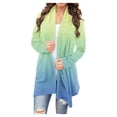 thumbnail image 1 of Pntutb Manteaux Grande Taille pour Femmes Mode Été Hiver Imprimé Manches Longues Cardigan, 1 of 5