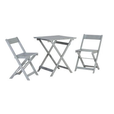 Holden Grey Three-Piece Square Table Set