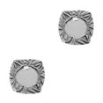 thumbnail image 2 of kurtrusly Chair Cover Slipcover Stretch Seat Computer Protection Set Anti-Dirty Thicken Solid Home Wedding Universal Decoration Silver Gray/Seat Mat 2Set, 2 of 6