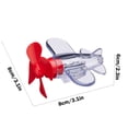thumbnail image 3 of Red Transparent Luminous Motorcycle Helmet Ornament Rotatable Small Airplane Decoration Light Up Bike Accessories For Motorcycle Bicycle Helmets Wind Resistant Propeller Fun Riding Gear, 3 of 6