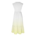 thumbnail image 4 of Dvkptbk Summer Robes Décontractées de Plage pour Femmes 2024 Mode Robe Dégradée Robe Midi Sans Manches Robe Évasée Robe Débardeur Robe d'Été Plissée Robe Débardeur avec Poches, 4 of 4