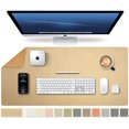 thumbnail image 1 of Large Natural Cork & Leather Desk Pad,eco Desk mat,Double-Sided Desk Protector ,Waterproof Keyboard pad ,Desk Mouse Pad, 1 of 5