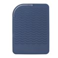 thumbnail image 2 of Heat Insulation Silicone Mat, Larger Size Anti Skid Professional Corrugated Pattern Heat Resistant Silicone Mat  For Curling Stick Blue,Green,Grey, 2 of 8