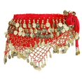 thumbnail image 2 of thinsony Belly Dance Waist Chain Red, 2 of 9
