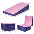 thumbnail image 2 of Costway Incline Gymnastics Exercise Mat Folding Wedge Ramp Fitness Mat Tumbling Pink, 2 of 8