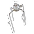 thumbnail image 2 of 2 Pcs Fourchette Rotative pour Barbecue Accessoires Fourchette en Acier Inoxydable 304 de Qualité Alimentaire, 2 of 5