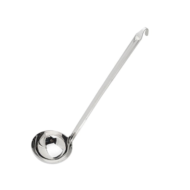 Rongfmy Ladle -Stainless Steel Long Handle Soup Spoon With Hanging Hook Kitchen 7cm 7