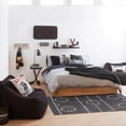 thumbnail image 4 of Bouclair Fauteuil Poire en Sherpa Noir, 4 of 10