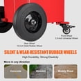 thumbnail image 3 of VEVOR 30 Gallon Diesel Caddy, 23.5 L/min, 180W Portable Gas Storage Tank Container with Electric Pump Wheels, Fuel Transfer Storage Tank, 3 of 9