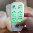 thumbnail image 3 of Continu.us Big Button Elderly Care Back Lit TV Remote, Retail Packaging, for TV, White, 3 of 9