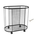 thumbnail image 1 of GROWTH TANK Yoga Mat Storage Rack Basket, Workout Equipment Home Gym Storage Rack with Wheels for Dumbbell Kettlebells Resistance Bands Black, 1 of 9