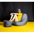 thumbnail image 3 of Gouchee Home ChillyBean Grey Waterproof Bean Bag Chair – Durable Polyester Oxford Fabric with PVC Backing, Filled with Polystyrene Beads, Suitable for Adults and Teens, 3 of 7