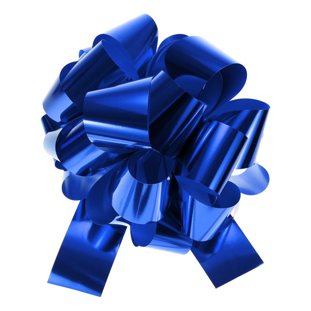 Unique Bargains 16 Inch Extra Large Pull Bow Car Gift Wrapping Bows Ribbon for Wedding Car Baskets Big Gift Bow, Blue