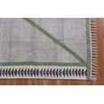thumbnail image 3 of Casavani Tapis d'Extérieur Fait à la Main Boho Durrie, Vert 10x10 Pi, 3 of 6
