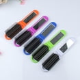 thumbnail image 3 of Travel Comb Mirror Folding Hair Bag Locker Brush Professional Dual-Use Compact Hairdressing Massage Mini Beauty Tools Car Green, 3 of 9