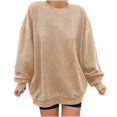 thumbnail image 2 of 2023 Chandail à Capuchon Surdimensionné pour Femmes Mode Décontractée Manches Longues Col Rond Chandail pour Dames Hauts Blouse Costumes d'Halloween/Noël Rabais de 50 % Liquidation, 2 of 4