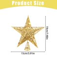thumbnail image 3 of Ongmies Christmas Tree Star Topper, Golden Five-Pointed Star Christmas Tree Topper – Perfect Finishing Touch For A Beautifully Decorated Tree, Glittered 5 Point Star Treetop, 3 of 4
