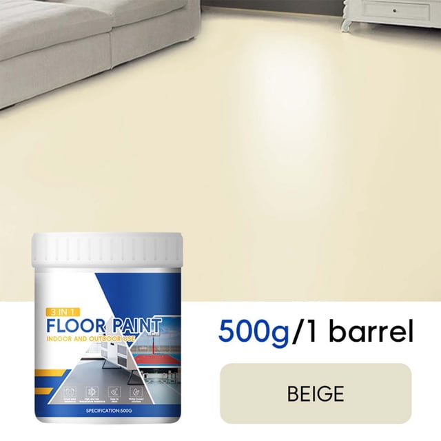 TopLLC Household Floor Paint Three In One Epoxy Floor Paint Cement Floor Water-based High Solid Wearresistant Resin Southeast Floor Paint 500ml floor paints