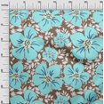 thumbnail image 3 of oneOone Velvet Rust Brown Fabric Floral Craft Projects Decor Fabric Printed By The Yard 58 Inch Wide, 3 of 4