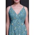 thumbnail image 2 of Bimba Bird Ladies Printed Resort Maxi DrawstringDressSpaghetti Strap Beach Wear-Large, 2 of 6