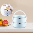 thumbnail image 1 of Portable Lunch Box - Insulated Stainless Steel Bento Box, Fresh-Keeping Container for Office & Commute, Blue, JKODE, 1 of 9