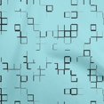 thumbnail image 1 of oneOone Rayon Aqua Blue Fabric Geometric Craft Projects Decor Fabric Printed By The Yard 56 Inch Wide, 1 of 5