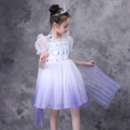 thumbnail image 3 of HAWEE Elsa Robe de Princesse Reine des Neiges Cosplay Flocon de Neige Costume Robes pour Filles Manches Courtes Robe de Princesse à Paillettes pour Fête, 3 of 6
