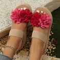 thumbnail image 4 of Sandales à Plateforme de Plage à Fleurs pour Femmes 2025 Bohème Vacances à Brides Compensées Slingback Robe Chaussures d'Été, 4 of 8