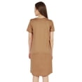 thumbnail image 3 of Inkmeso Robe T-Shirt d'Été Décontractée Unie pour Femmes, Coupe Ample, Tunique à Manches Courtes, Robe de Nuit, 3 of 7