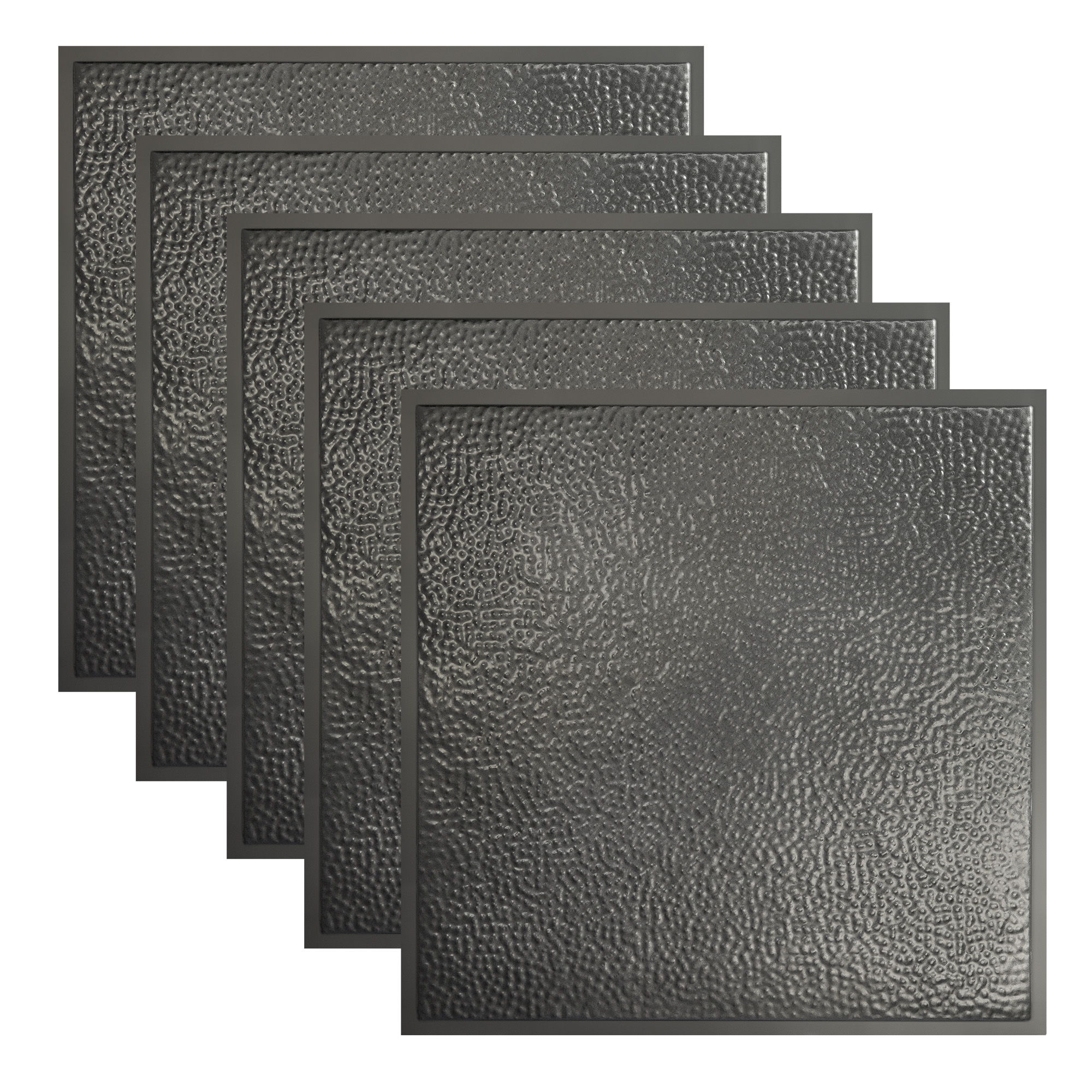 Great Lakes Tin 2ft x 2ft Ceiling Tiles 5 Pack, 29-Gauge Steel, Class A Fire Rated
