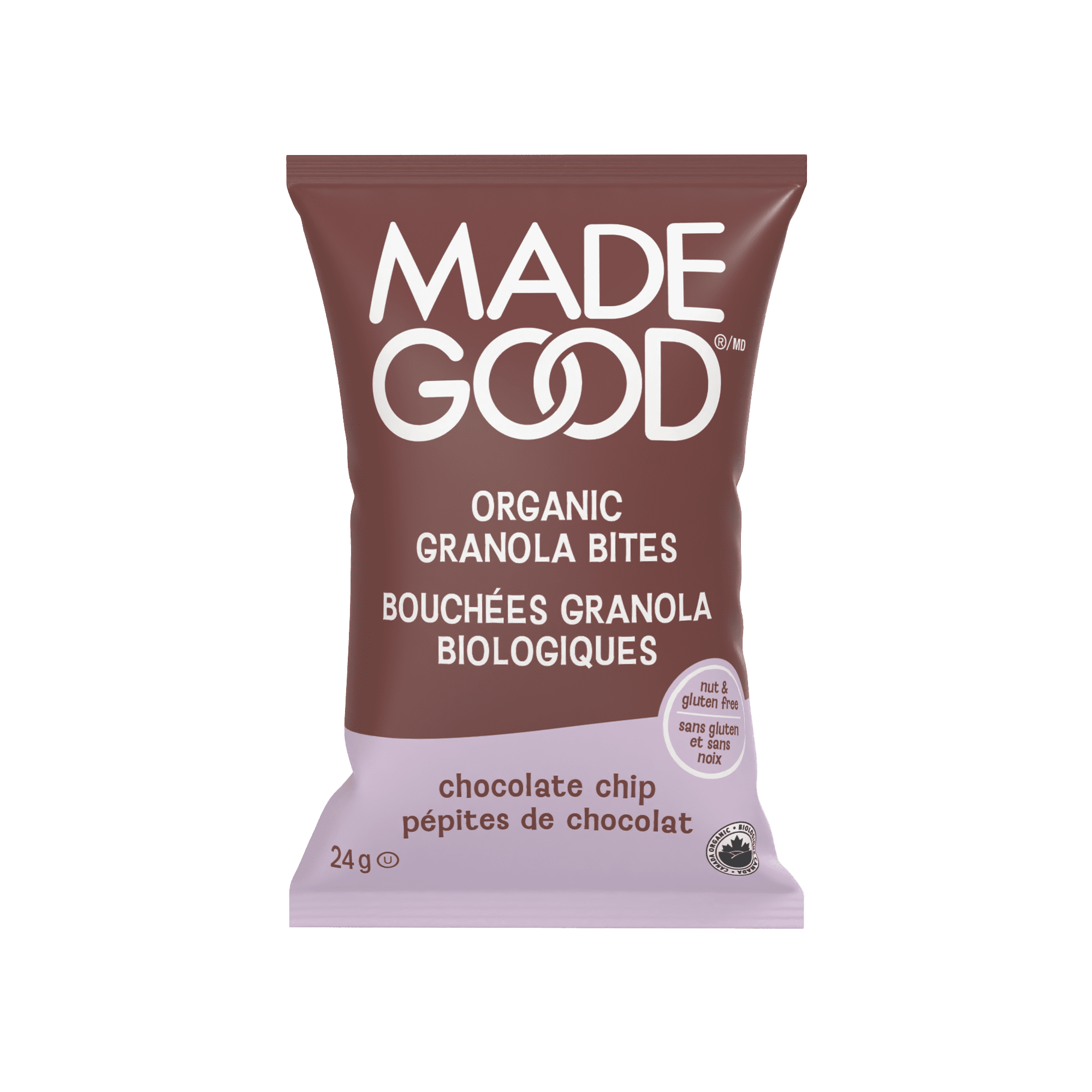 MadeGood Bouchées Granola Pépites de Chocolat 5 Sachets