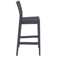 thumbnail image 2 of Compamia Ares Tabouret de Bar d'Extérieur - Ensemble de 2, Gris Foncé, 2 of 8