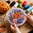 thumbnail image 2 of Halloween DIY Knitting Kit For Adults Beginners Gothic Style Handmade Embroidery Craft Set Needlepoint Supplies With Yarn And Tools Circular Knitting Needles Size 8 Circular Knitting Needles Size 6, 2 of 4