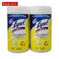 thumbnail image 1 of Lysol Advanced Disinfecting Wipes – Citrus Scent, Thick & Strong, 110 Count (Pack of 2), 1 of 5