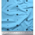 thumbnail image 2 of Soimoi Blue Rayon Fabric Butidar Jamdani Print Fabric by the Yard 42 Inch Wide, 2 of 2