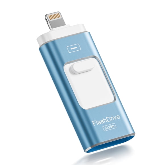 Apple MFi Certified 512GB Flash Drive for iPhone Thumb Drive Photo Stick, USB Memory Stick iPhone Flash Drive for Photos Videos, High Speed Jump Driv