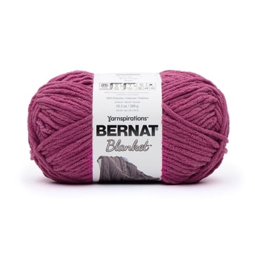 Bernat® Blanket™ #6 Super Bulky Polyester Yarn, Deep Fucshia 10.5oz/300g, 220 Yards