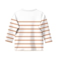 thumbnail image 3 of MeetoTime T-shirt pour Enfants, Mode, Couleur Unie, Imprimé, Manches 3/4, Col Rond, Hauts, Tout-Petits, Enfants, pour Garçons et Filles, 3 of 4