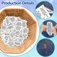 thumbnail image 3 of 4 Sheets Sunflowers Pattern Water Soluble Embroidery Hand Sewing Stabilizers for Fabric Stitch Practice Embroidery Stickers Wash Away Stabilizers for Embroidery Beginners Lovers, 3 of 7