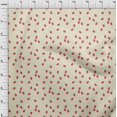 thumbnail image 3 of oneOone Popeline de Coton Tissu Imprimé Framboise Fruit BTY 56 Pouces de Large, 3 of 4