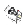 thumbnail image 2 of TIELUTT Projecteur de Randonnée Rechargeable USB Fonction Extérieure Portable avec Lumière Lampe Frontale 2 Bandeaux Bandeaux Chauds pour la Marche Débranchez Facilement Sac d'Aventure en Plein Air Chapeau Rechargeable Lumières à Clipser, 2 of 4