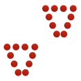 thumbnail image 1 of maskred 10 Pieces EVA Foam Golf Swing Training Exercises Balls Practice Red 42mm 2Set, 1 of 6